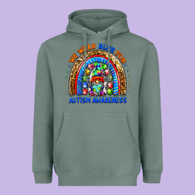 Autism Awareness Gnomes Heavyweight Hoodie Designed By Barkaloodesign