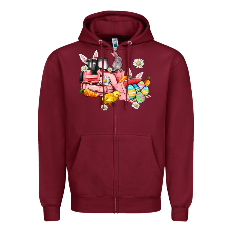 Easter Excavator Zipper Hoodie by AdoDesignShop | Teevron