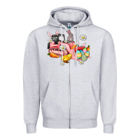 Heather Grey easter excavator Zipper Hoodie - AdoDesignShop