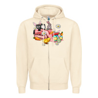 Sandshell easter excavator Zipper Hoodie - AdoDesignShop