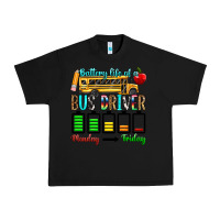 Black battery life of a bus driver Urban Heavy Tee - texasbilliewilder