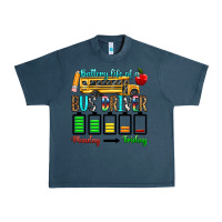 Midnight Navy battery life of a bus driver Urban Heavy Tee - texasbilliewilder