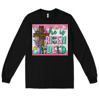 Black he is risen indeed tumbler Long Sleeve Tee - Neo Western