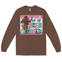 Chestnut he is risen indeed tumbler Long Sleeve Tee - Neo Western