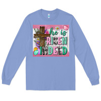 Colony Blue he is risen indeed tumbler Long Sleeve Tee - Neo Western