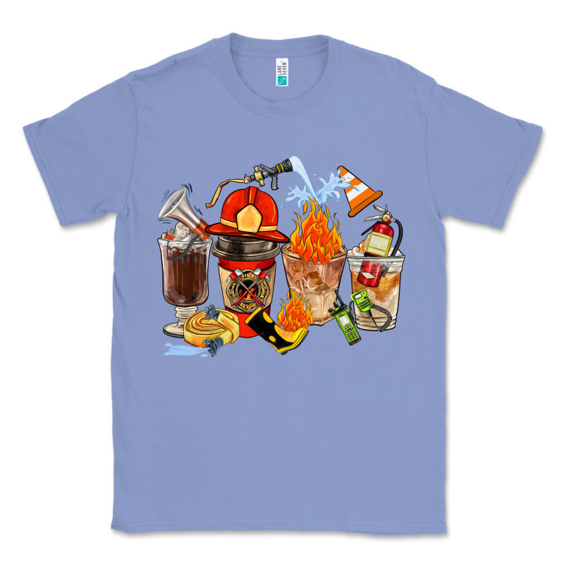Firefighter Coffee Cups Classic Tee by FaDigitalArtStudio | Teevron