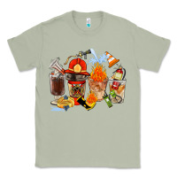 Matcha Firefighter Coffee Cups Classic Tee - FaDigitalArtStudio