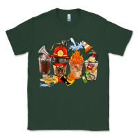 Sports Green Firefighter Coffee Cups Classic Tee - FaDigitalArtStudio