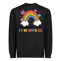 Black if being gay was a choice i'd be gayer lol Heavyweight Sweatshirt - MaliasSmallBusiness
