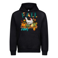Black Fall Vibes Chicken Urban Hoodie - LillyAllenDesigns