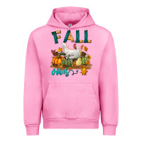 Fuchsia Pink Fall Vibes Chicken Urban Hoodie - LillyAllenDesigns
