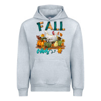 Heather Grey Fall Vibes Chicken Urban Hoodie - LillyAllenDesigns