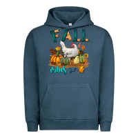 Pigment Midnight Navy Fall Vibes Chicken Urban Hoodie - LillyAllenDesigns