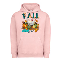 Pigment Salmon Fall Vibes Chicken Urban Hoodie - LillyAllenDesigns