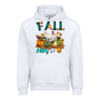 White Fall Vibes Chicken Urban Hoodie - LillyAllenDesigns