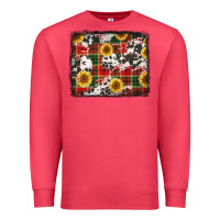 Cardinal cowhide sunflowers candy canes Premium Sweatshirt - Jasminsmagicworld