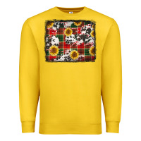 Lemon cowhide sunflowers candy canes Premium Sweatshirt - Jasminsmagicworld