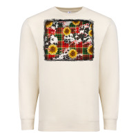 Sandshell cowhide sunflowers candy canes Premium Sweatshirt - Jasminsmagicworld