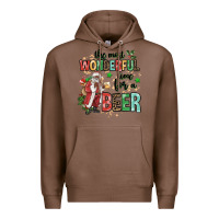 Chestnut the most wonderful time for a beer Premium Hoodie - MaliasSmallBusiness