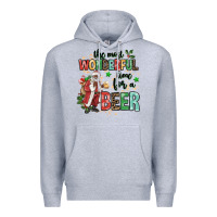 Heather Grey the most wonderful time for a beer Premium Hoodie - MaliasSmallBusiness