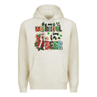 Oatmeal Heather the most wonderful time for a beer Premium Hoodie - MaliasSmallBusiness