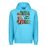 Ocean Blue the most wonderful time for a beer Premium Hoodie - MaliasSmallBusiness