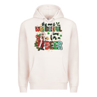Pale Pink the most wonderful time for a beer Premium Hoodie - MaliasSmallBusiness