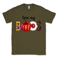 Army Green love my boos Classic Tee - CowhideDigitalArt