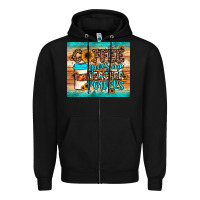 Black coffee gives me teacher powers Zipper Hoodie - JahusDesignShop