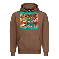 Chestnut coffee gives me teacher powers Zipper Hoodie - JahusDesignShop