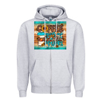 Heather Grey coffee gives me teacher powers Zipper Hoodie - JahusDesignShop