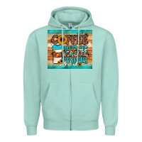 Seafoam coffee gives me teacher powers Zipper Hoodie - JahusDesignShop
