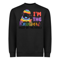 Black i'm the rainbow sheep of the family Heavyweight Sweatshirt - MaliasSmallBusiness