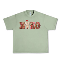 Oil Green xoxo charolais calf Urban Heavy Tee - RanaPortraitStore