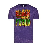 Cloud Purple black and proud Vintage Tee - texasbilliewilder