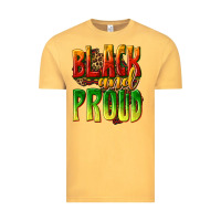 Vintage Mustard black and proud Vintage Tee - texasbilliewilder