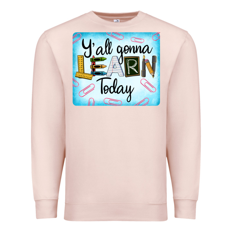 Y'all Gonna Learn Today Premium Sweatshirt by LillyAllenDesigns | Teevron
