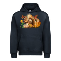 Navy Fall Squirrel Urban Hoodie - LillyAllenDesigns