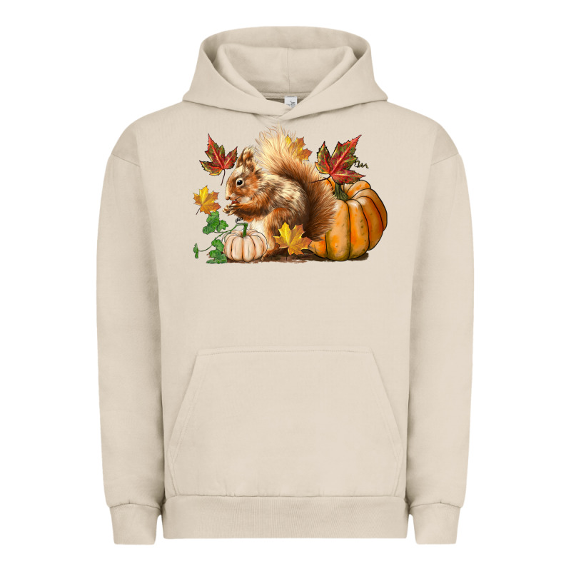 Fall Squirrel Urban Hoodie by LillyAllenDesigns | Teevron