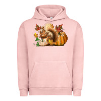 Pigment Salmon Fall Squirrel Urban Hoodie - LillyAllenDesigns