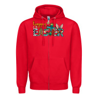 Red western happy easter Zipper Hoodie - AdoDesignShop