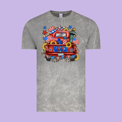 Usa Truck Vintage Tee Designed By Zillion Design Studio