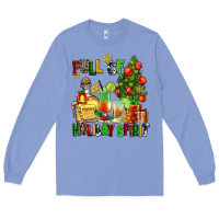 Colony Blue full of holiday spirit Long Sleeve Tee - AdoDesignShop