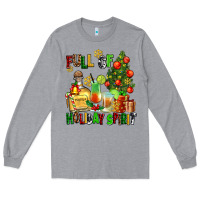 Heather Grey full of holiday spirit Long Sleeve Tee - AdoDesignShop