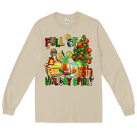 Mushroom full of holiday spirit Long Sleeve Tee - AdoDesignShop