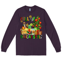 Plum full of holiday spirit Long Sleeve Tee - AdoDesignShop