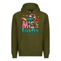 Army Green little miss kinder Premium Hoodie - NancyCooperArtShop