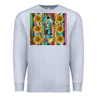 Heather Grey western teacher Premium Sweatshirt - LillyAllenDesigns