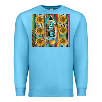 Ocean Blue western teacher Premium Sweatshirt - LillyAllenDesigns
