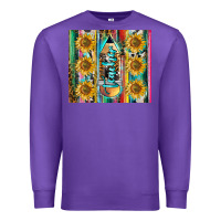 Purple western teacher Premium Sweatshirt - LillyAllenDesigns